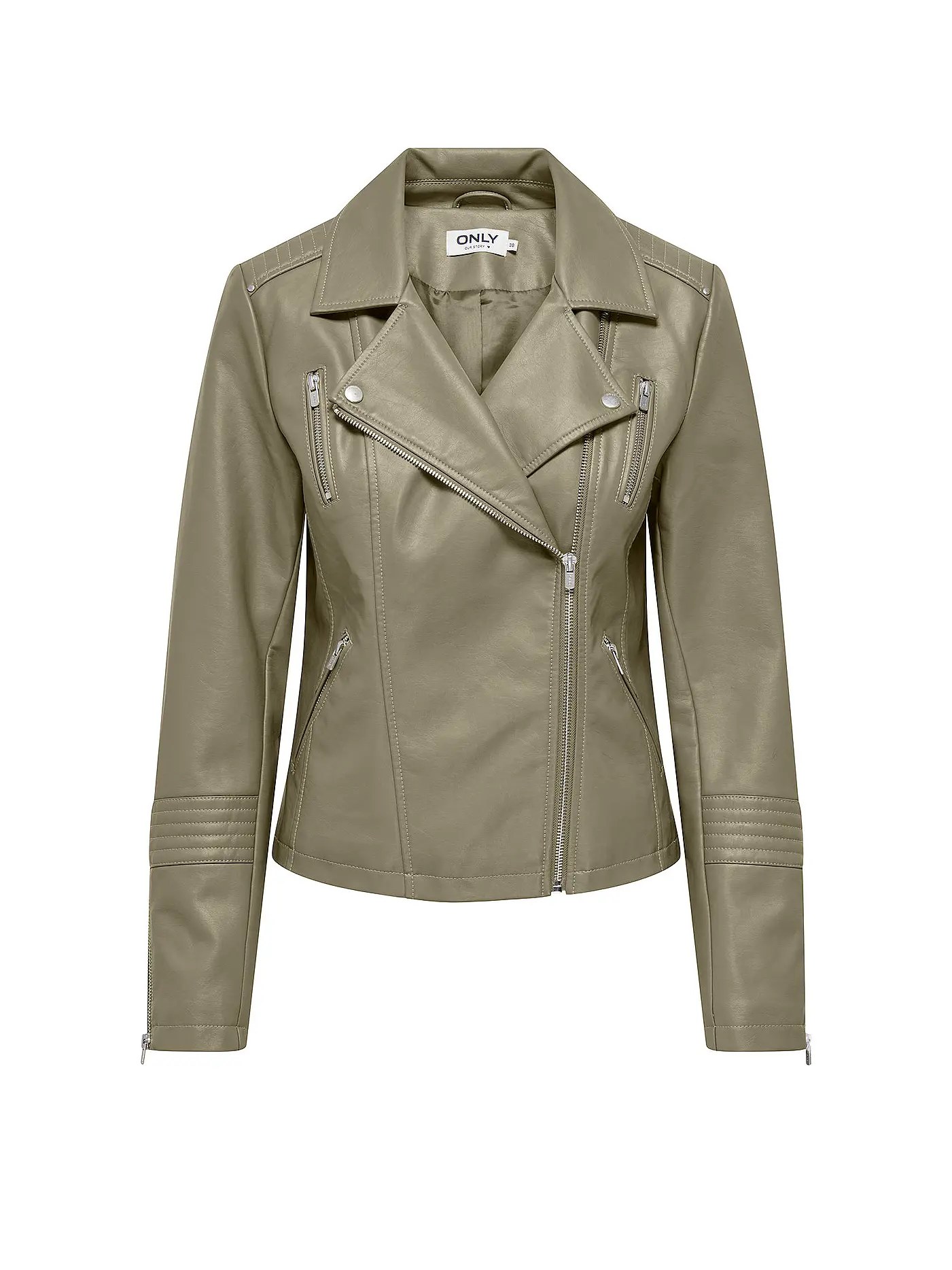 ONLY | Jacke in Lederoptik ONLGEMMA | olive